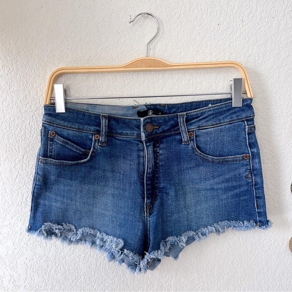 VOLCOM Stoney Stretch Micro Fit Mid Rise Denim Shorts - Picture 8 of 11